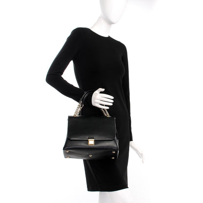 Miu Miu Soft Calfskin Top Handle Satchel Nero Black 3 of 10