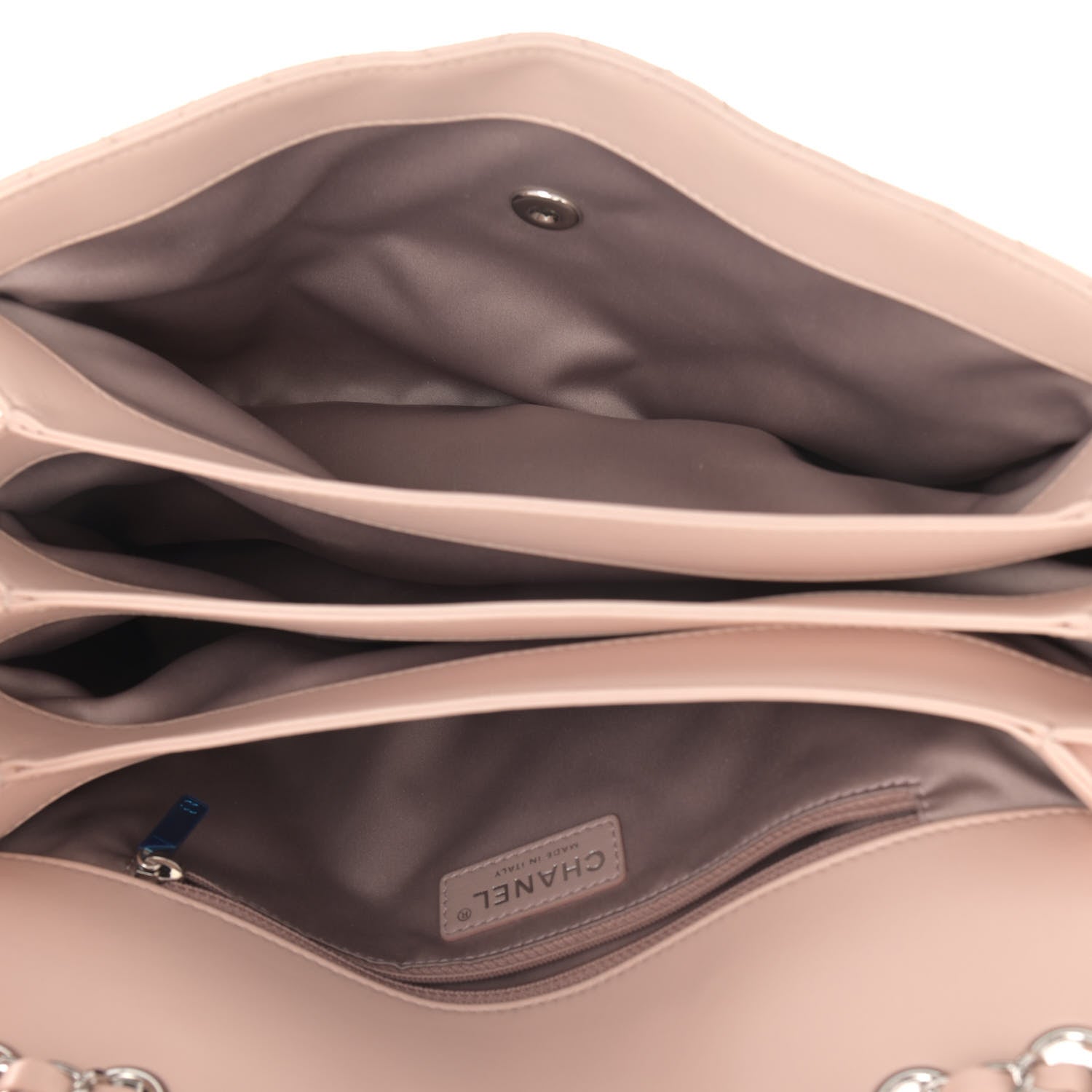 Chanel Lambskin Quilted Jumbo Chanel by 4 Flap Light Beige 5 of 15