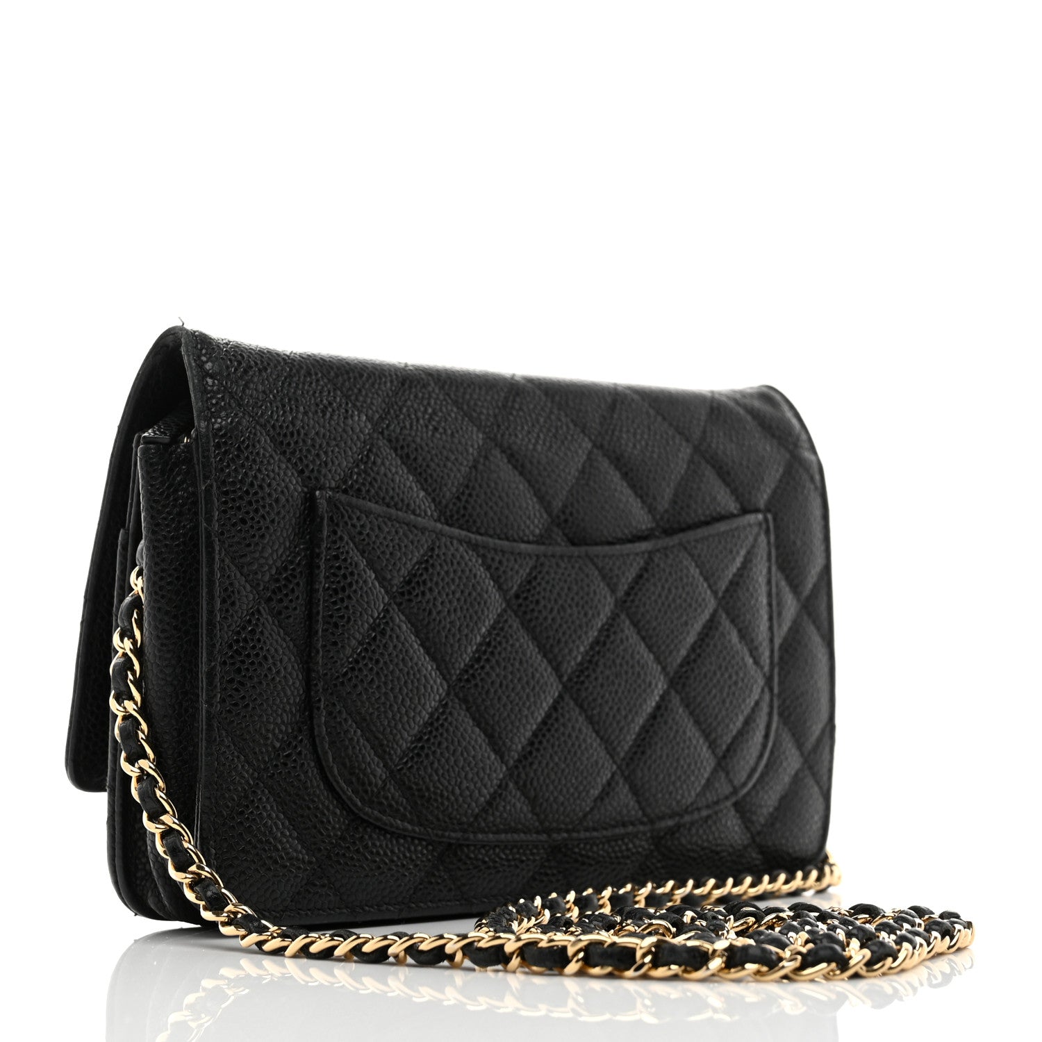 Chanel Caviar Quilted Wallet On Chain WOC Black 2 of 10
