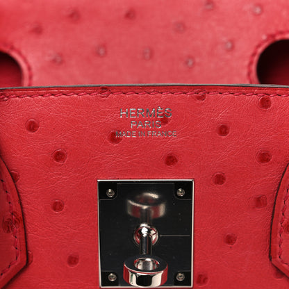 Hermes Ostrich Birkin 30 Bougainvillea 6 of 10