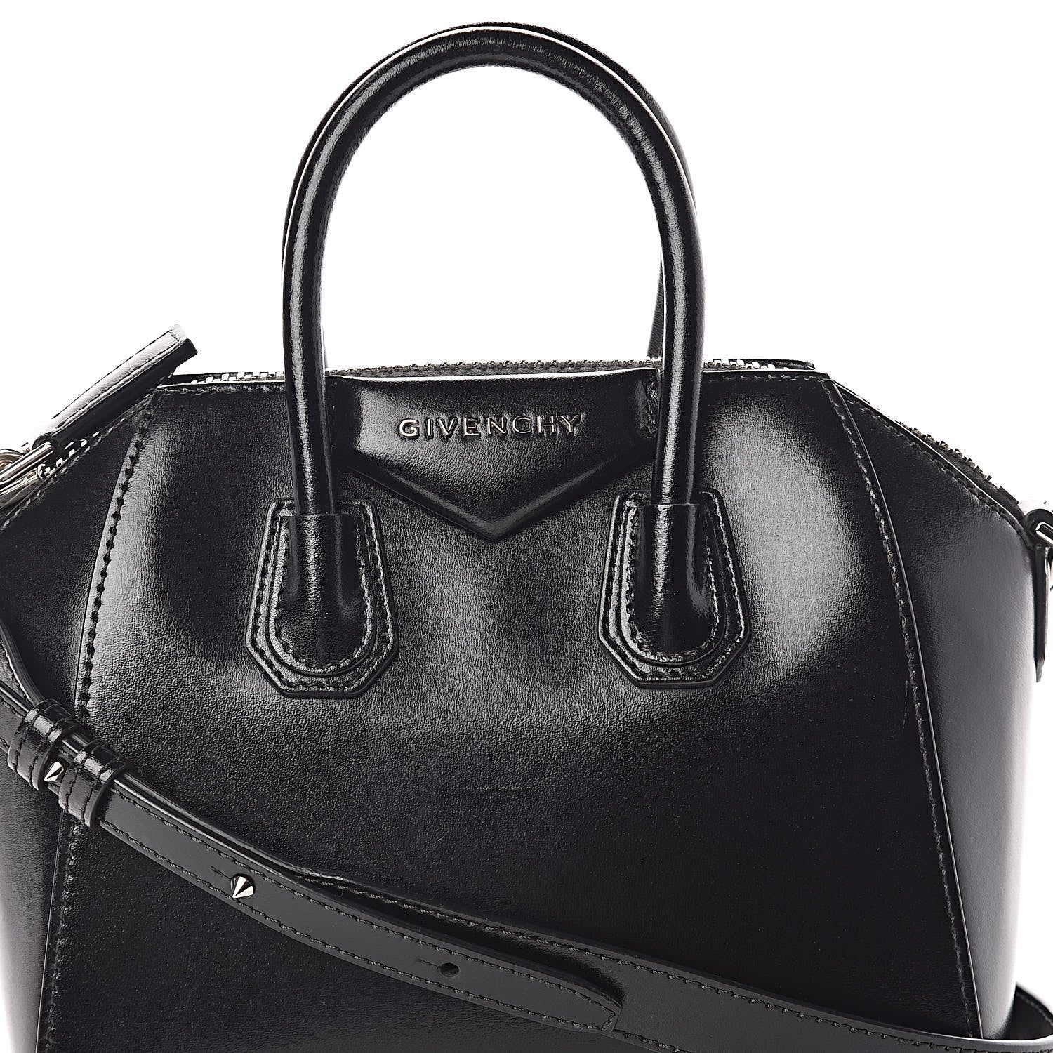 Givenchy Shiny Lord Calfskin Mini Antigona Black 10 of 10
