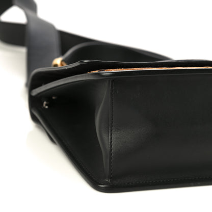 Fendi Vitello Century Velvet F is Fendi FF Kan I Shoulder Bag Black Tobacco 9 of 16