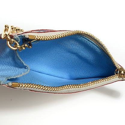 Louis Vuitton Monogram Multicolor Key Pouch White Anie 5 of 7