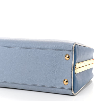 Prada Saffiano Pyramid Bag Aviazione Cobalto 9 of 9