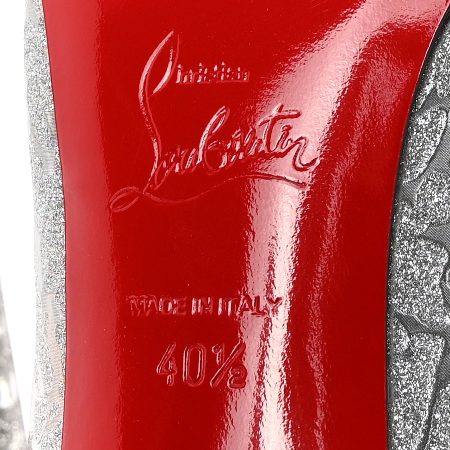 Glitter Specchio Hot Chick 100 Pumps 40.5 Silver