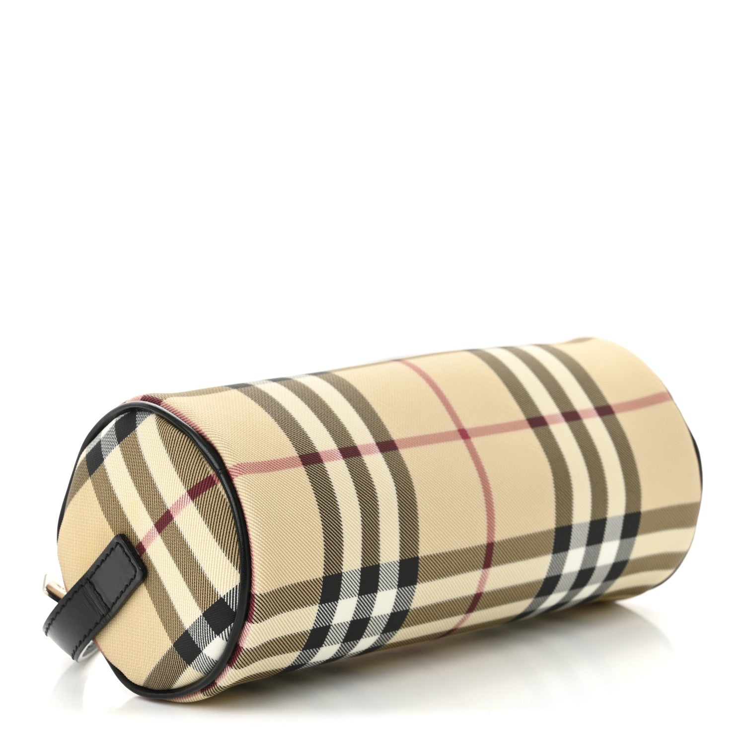 Burberry Vintage Check Calfskin Mini Barrel Bag Beige Black 4 of 9