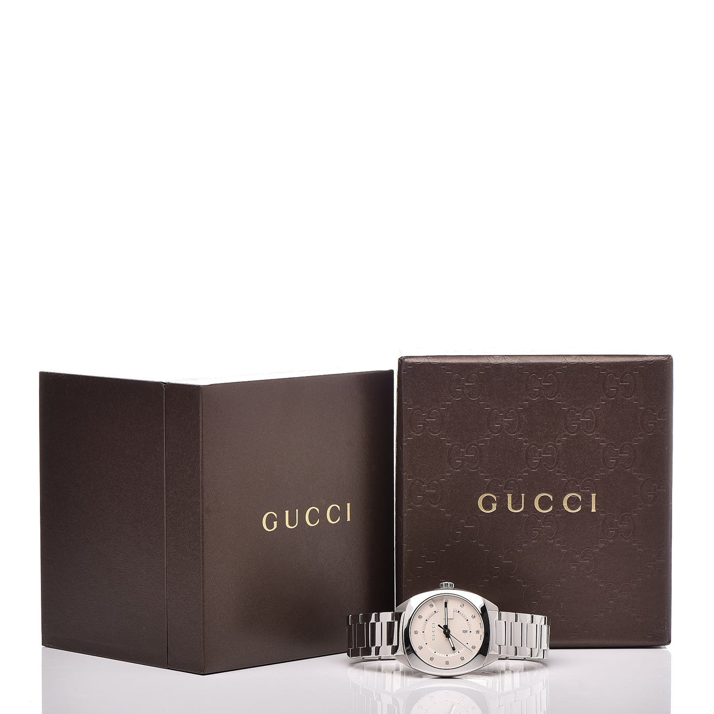 Stainless Steel Diamond 37mm G-Timeless Quartz Watch White