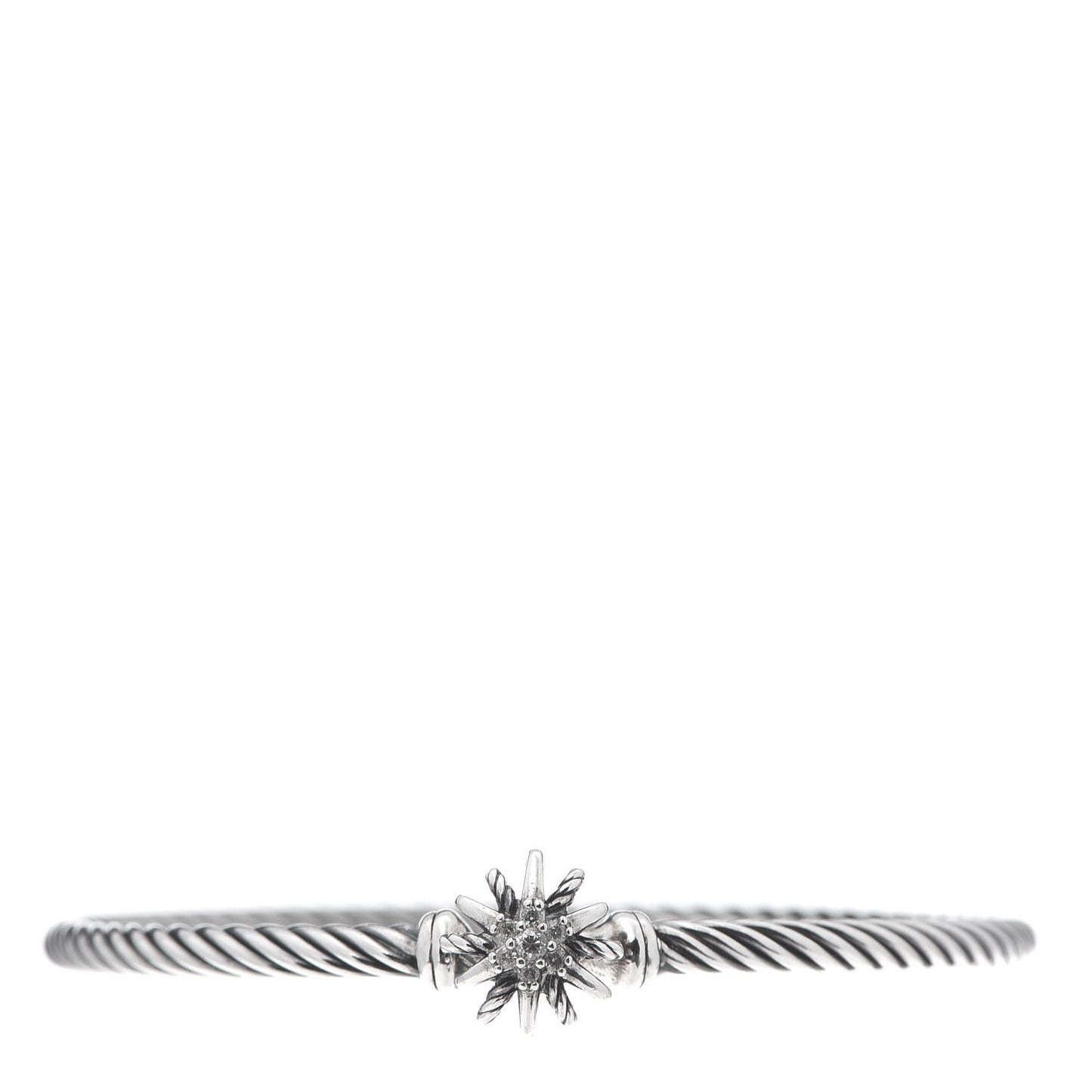 Sterling Silver Diamond Starburst Bracelet
