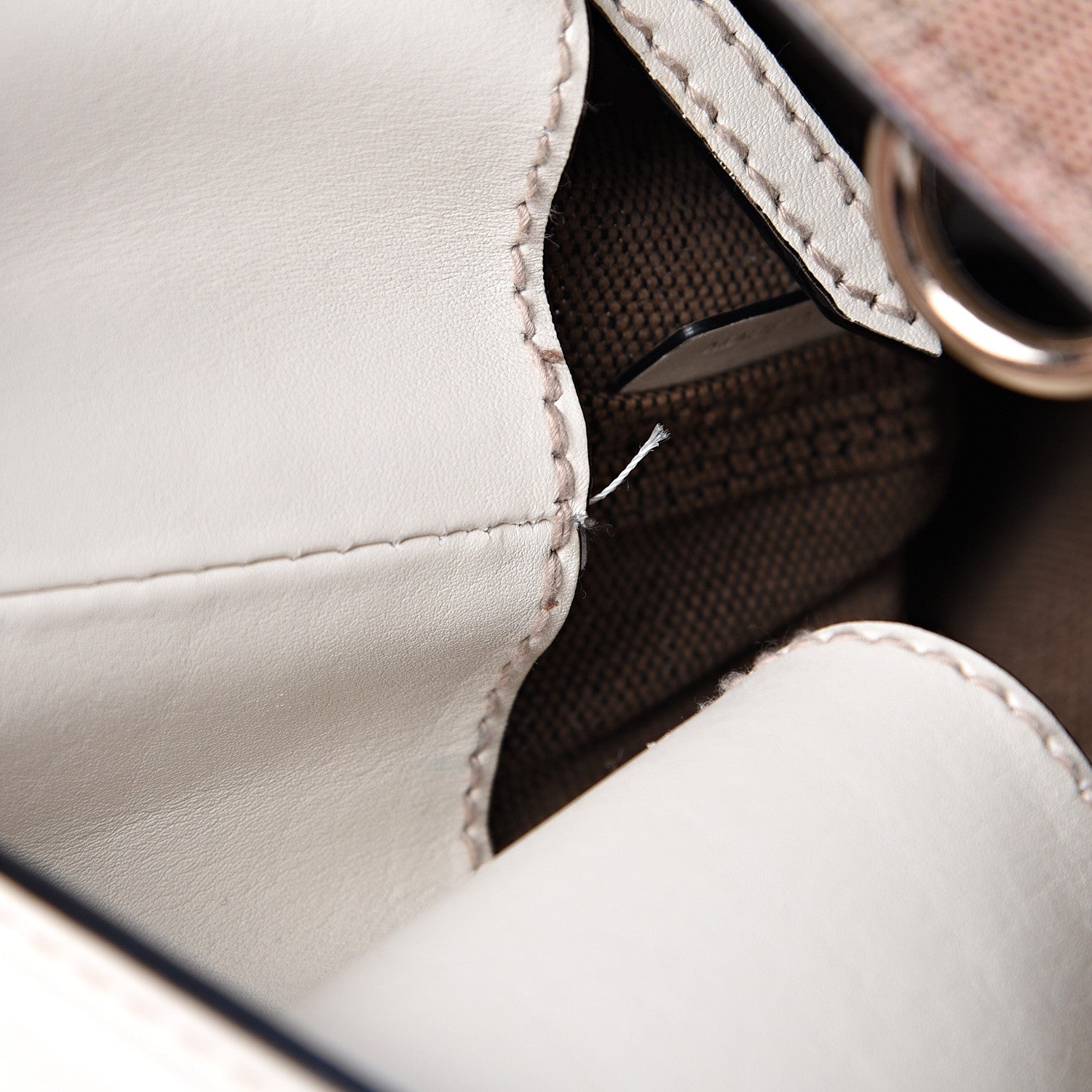 Burberry Canvas Mega Check Medium Ashby Hobo White 11 of 11