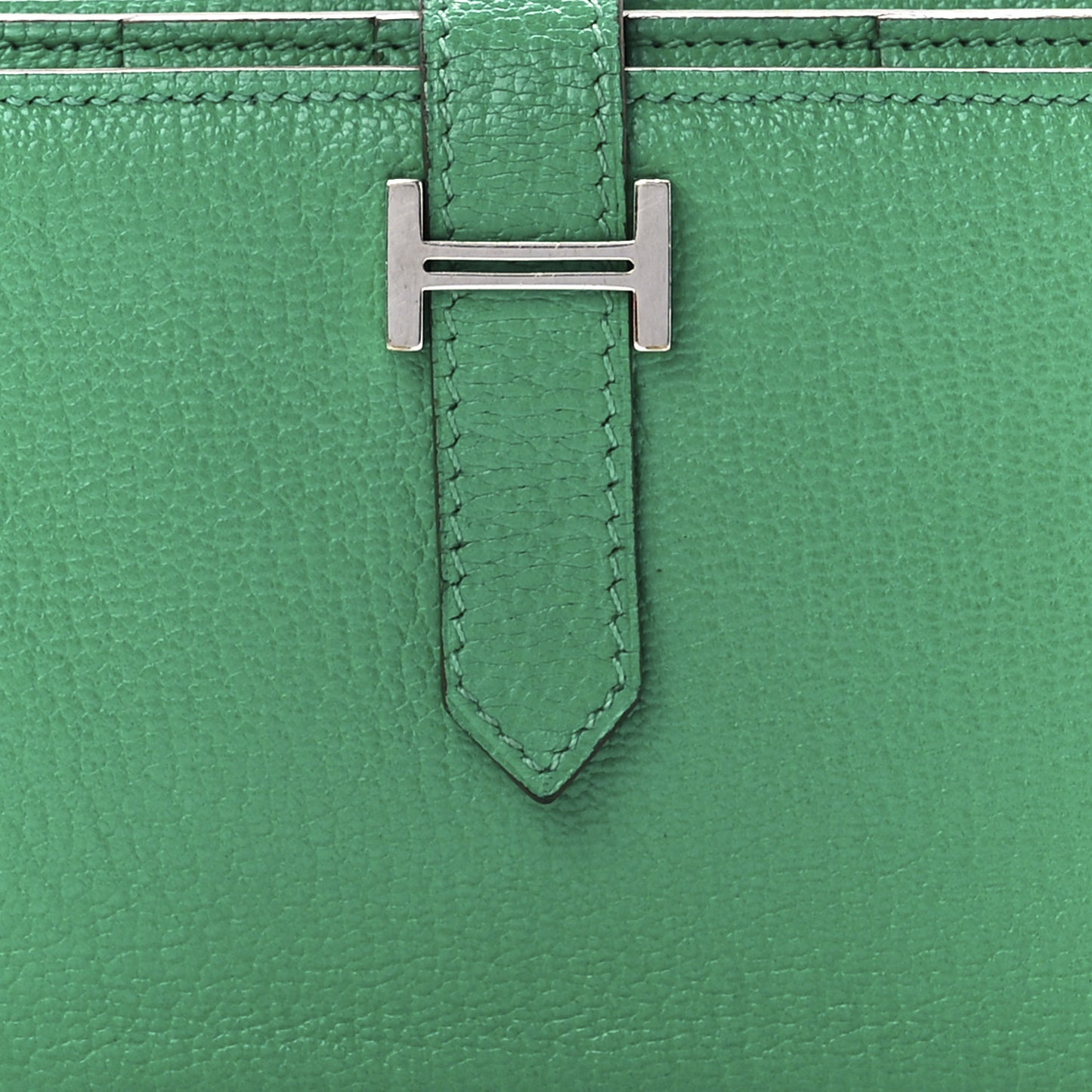 Chevre Mysore Bearn Gusset Wallet Menthe