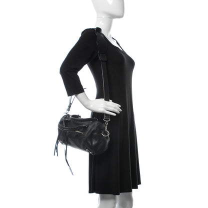 Balenciaga Matte Goatskin Rubber Covered Classic Hardware Mini Twiggy Black 2 of 9