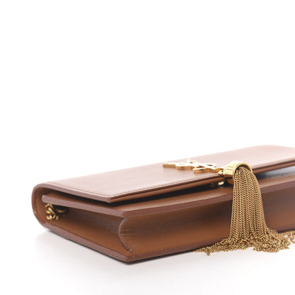 Saint Laurent Smooth Calfskin Classic Monogram Kate Tassel Chain Wallet Brown 8 of 11