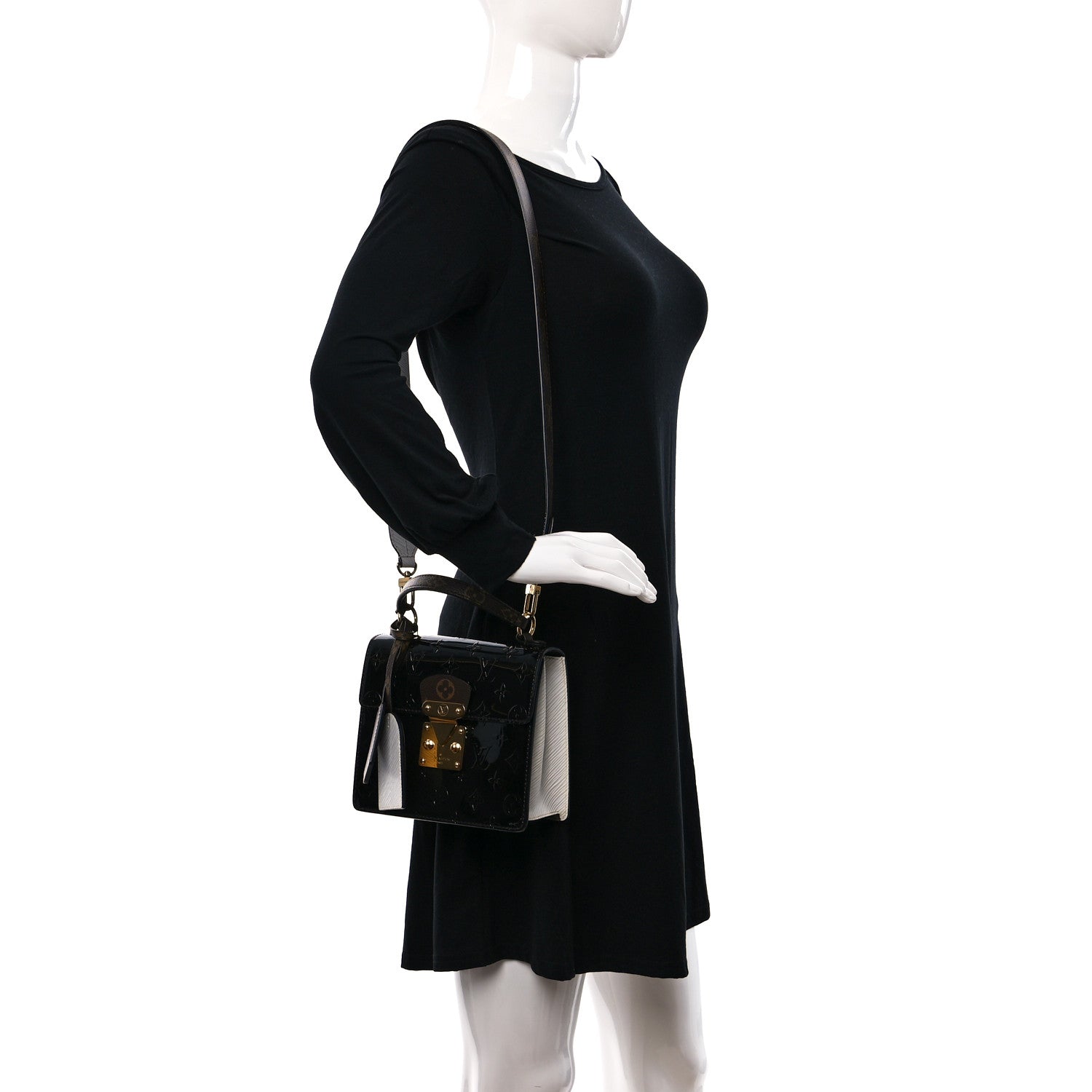 Louis Vuitton Vernis Epi Monogram Spring Street Black 2 of 10