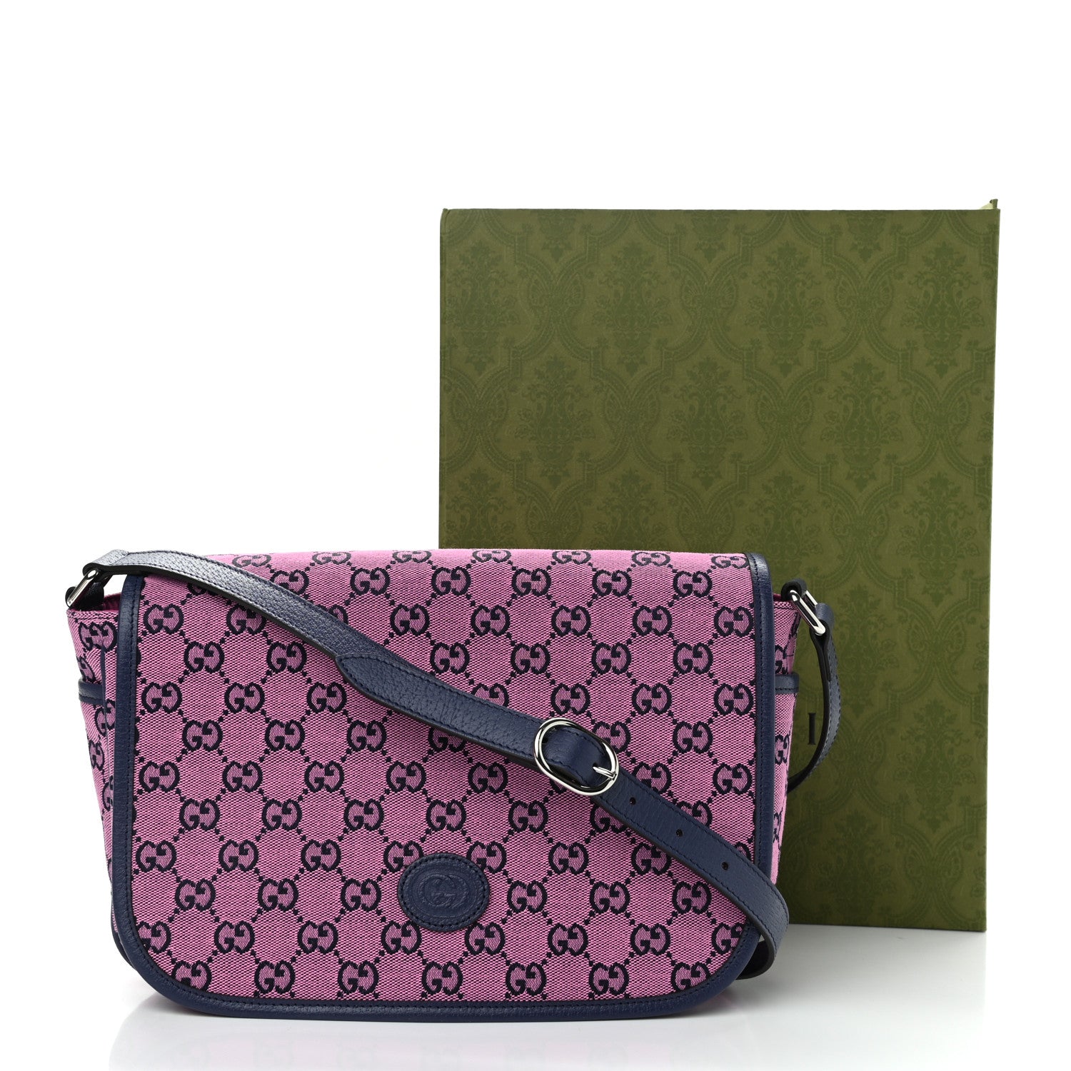 Gucci Monogram GG Childrens Messenger Bag Pink 12 of 12