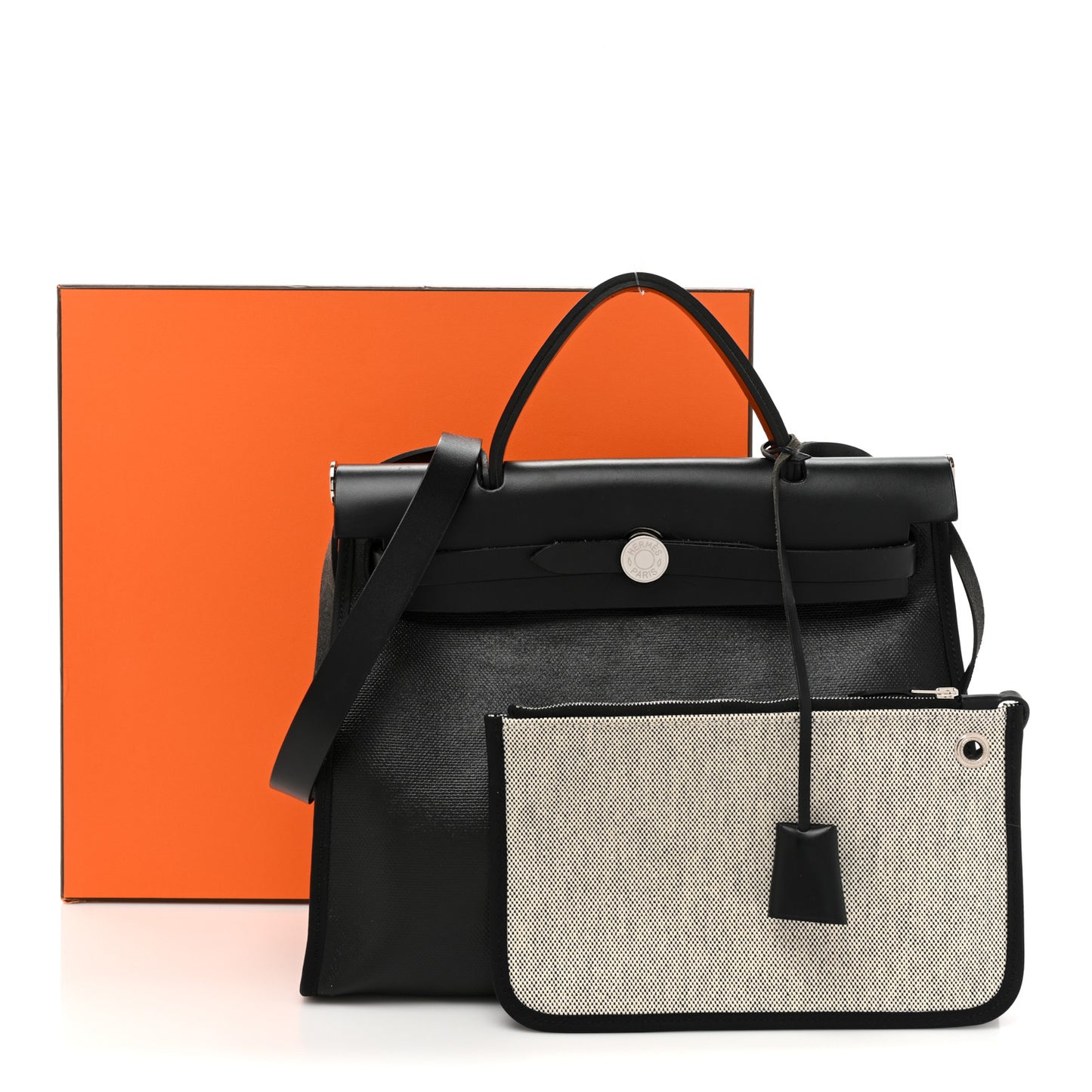 Toile H Berline Vache Hunter Herbag Zip PM 31 Black Ecru