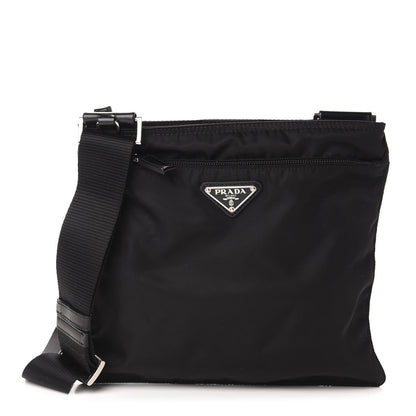 Prada Tessuto Nylon Messenger Bag Black 1 of 11