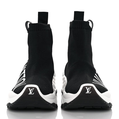 Louis Vuitton Stretch Fabric Run 55 Sneaker Boots 37 Black 2 of 7