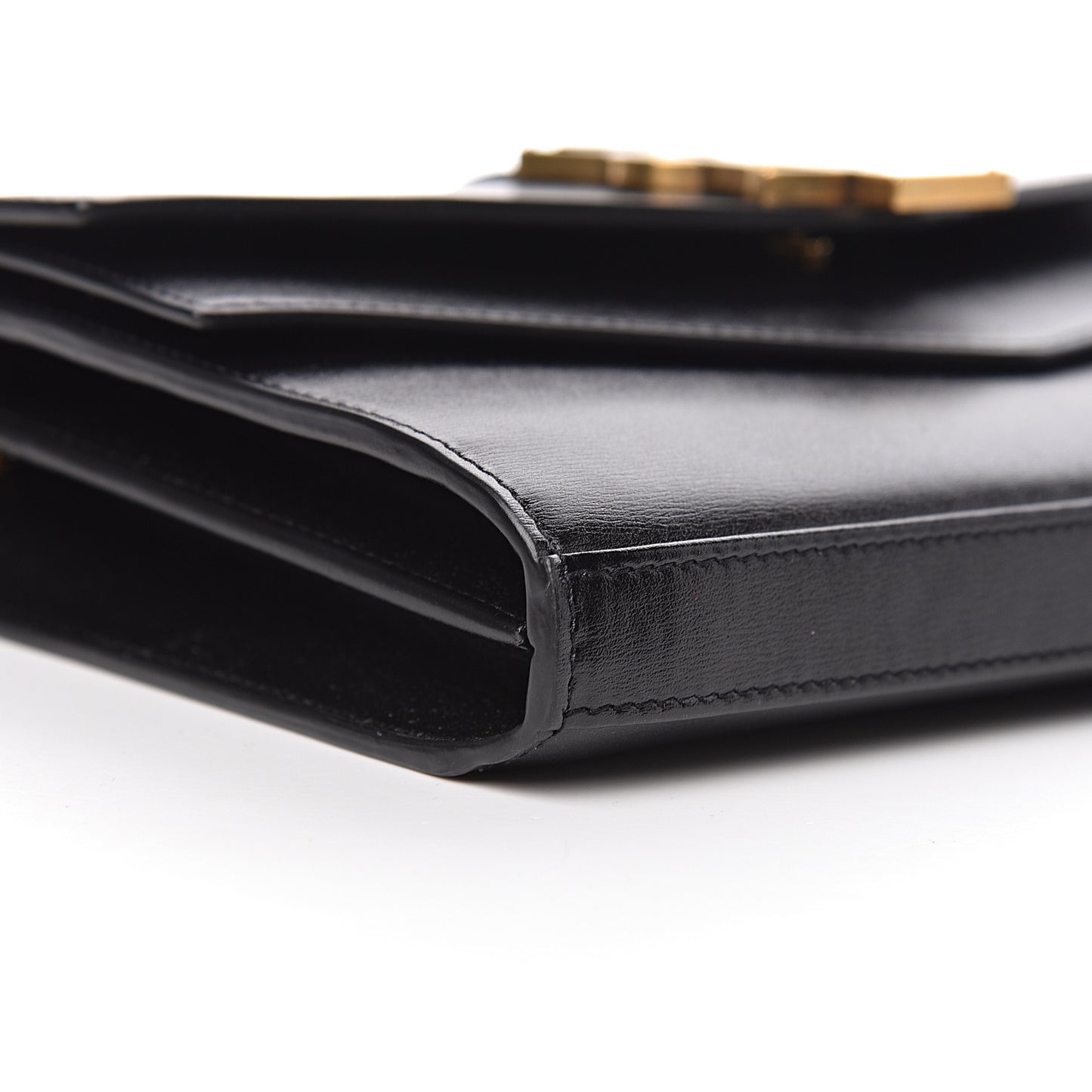 Smooth Calfskin Monogram Sulpice Chain Wallet Black