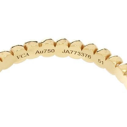 Van Cleef & Arpels 18K Yellow Gold Small Perlee Ring 51 5.75 4 of 5