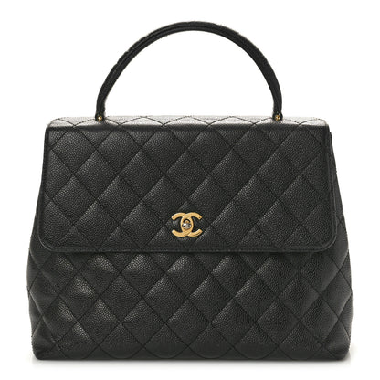 Chanel Caviar Quilted Jumbo Kelly Flap Black 1 of 11