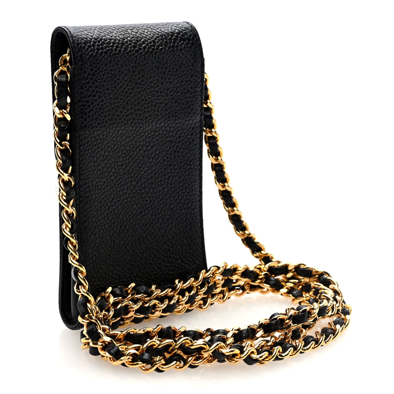 Chanel Caviar CC Phone Holder Crossbody Black 3 of 10