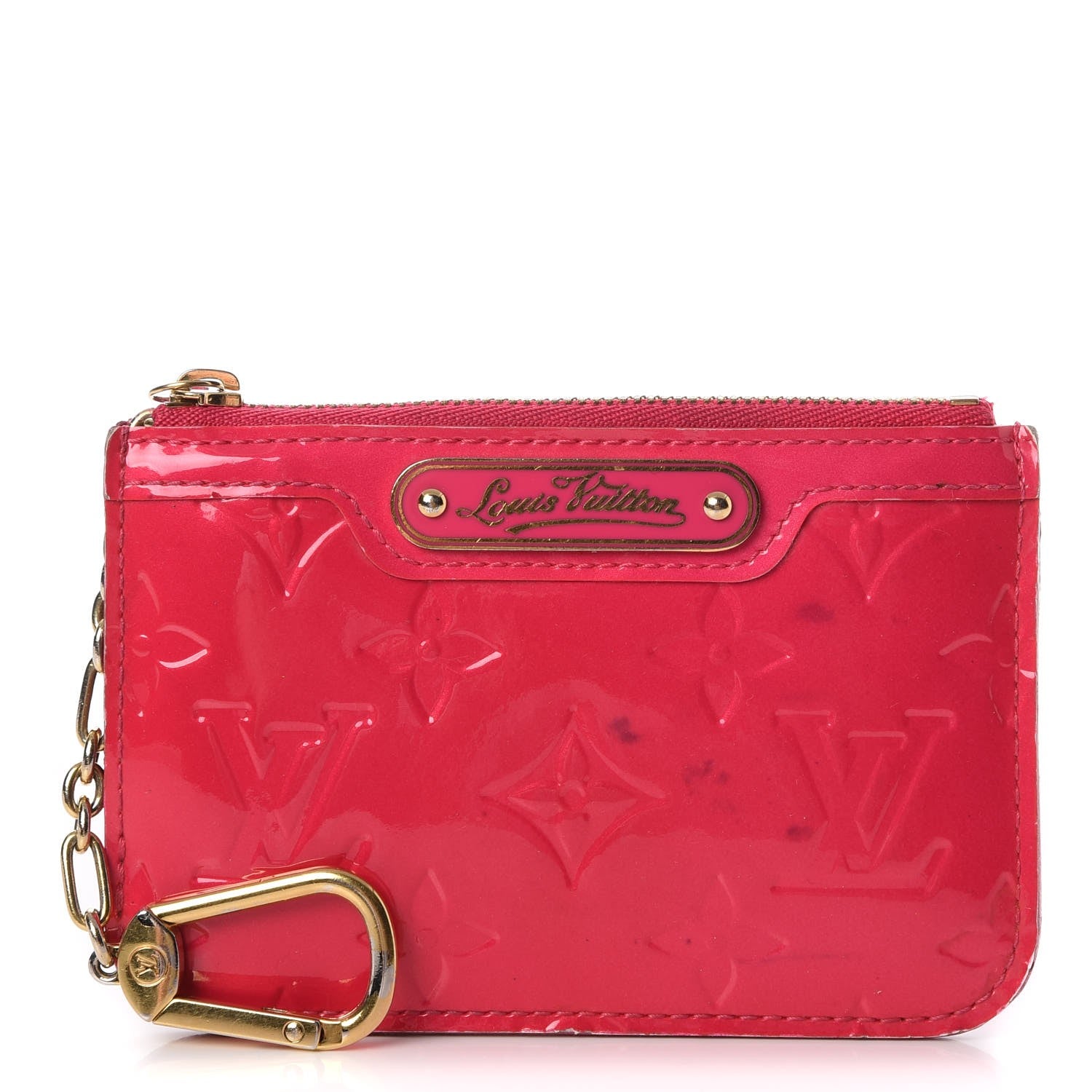 Louis Vuitton Vernis Key Pouch Rose Pop 1 of 10