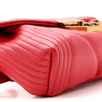 MCM Calfskin Quilted Small Patricia Belt Bag Ruby Red 9 of 15