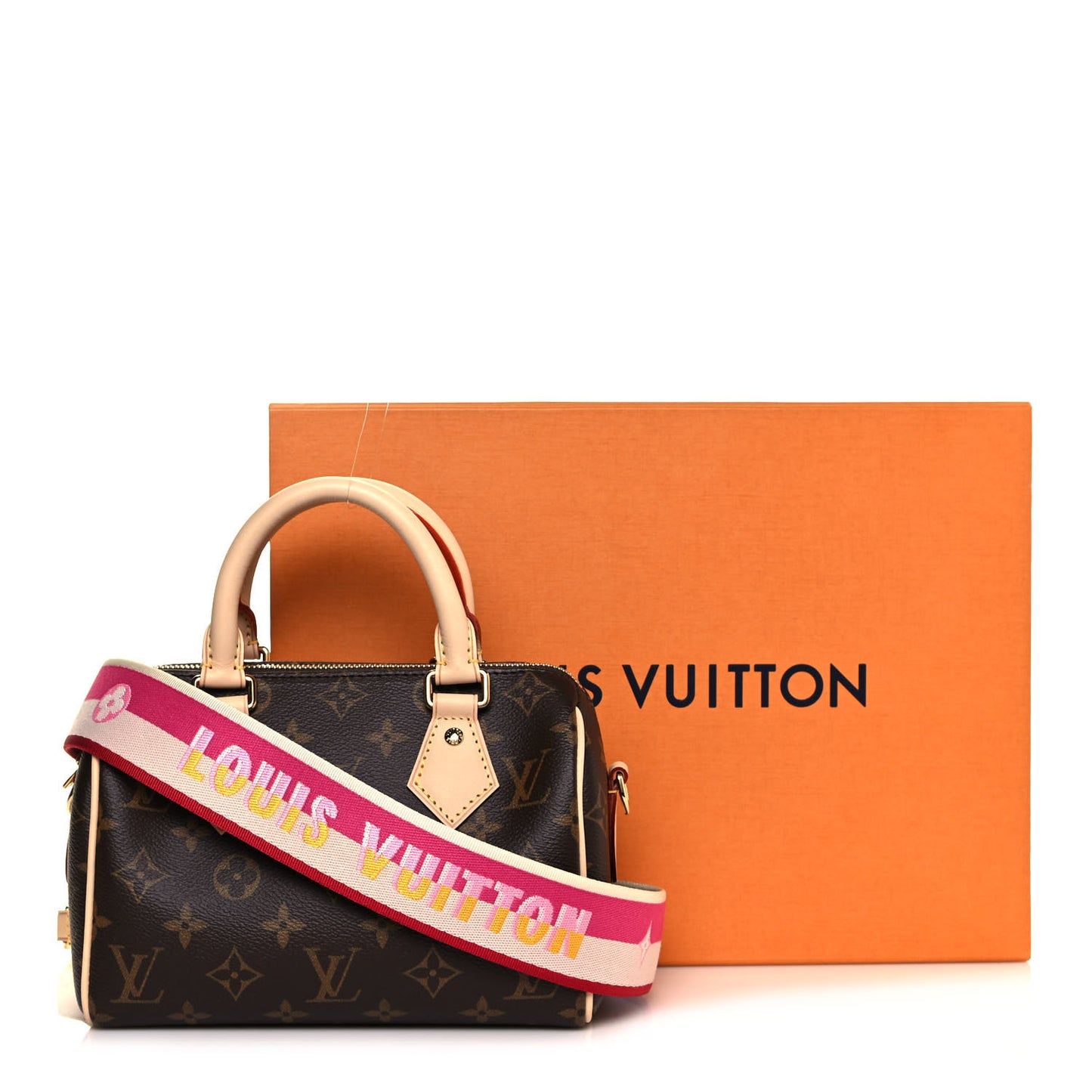 Monogram Speedy Bandouliere 20 Fuchsia