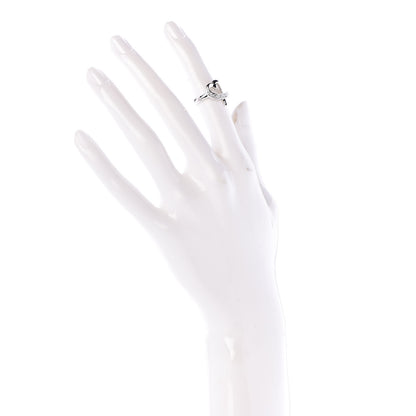 Tiffany 18K White Gold Diamond Paloma Picasso Loving Heart Ring 47 4 2 of 6
