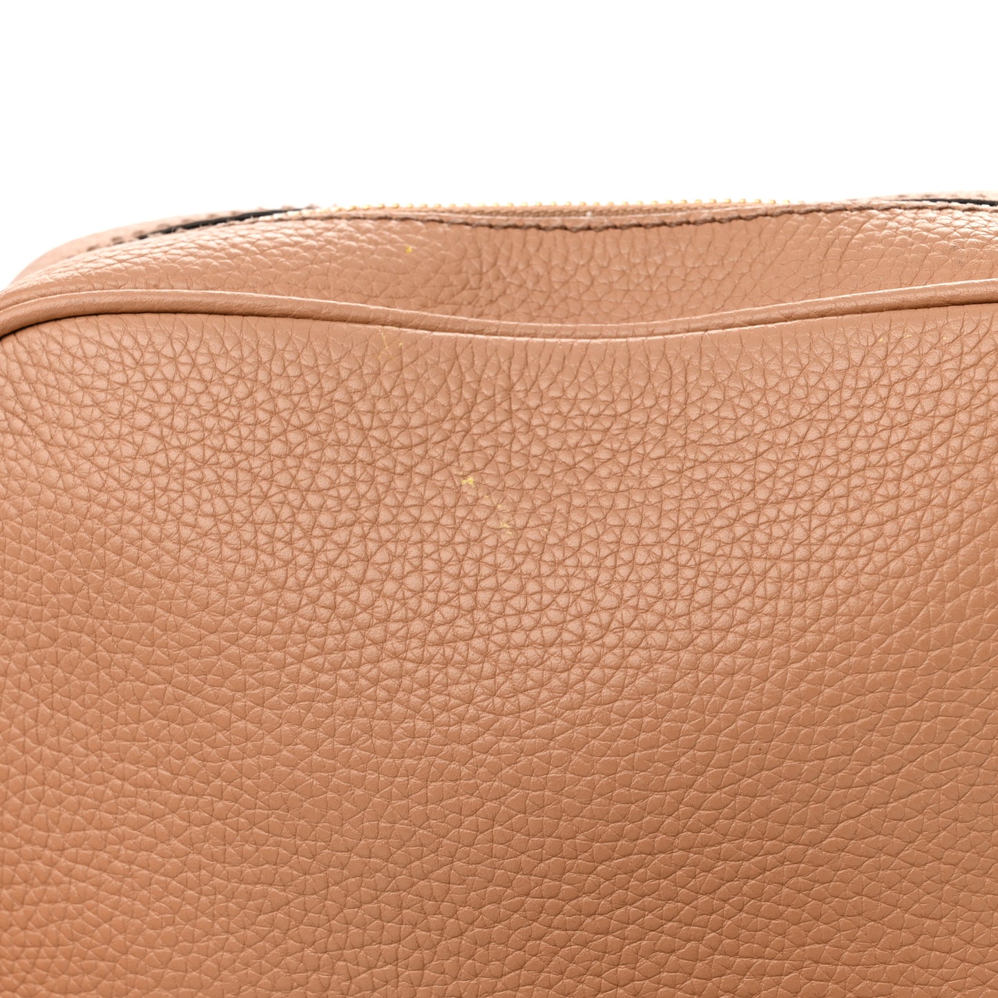 Pebbled Calfskin Small Soho Disco Bag Camelia