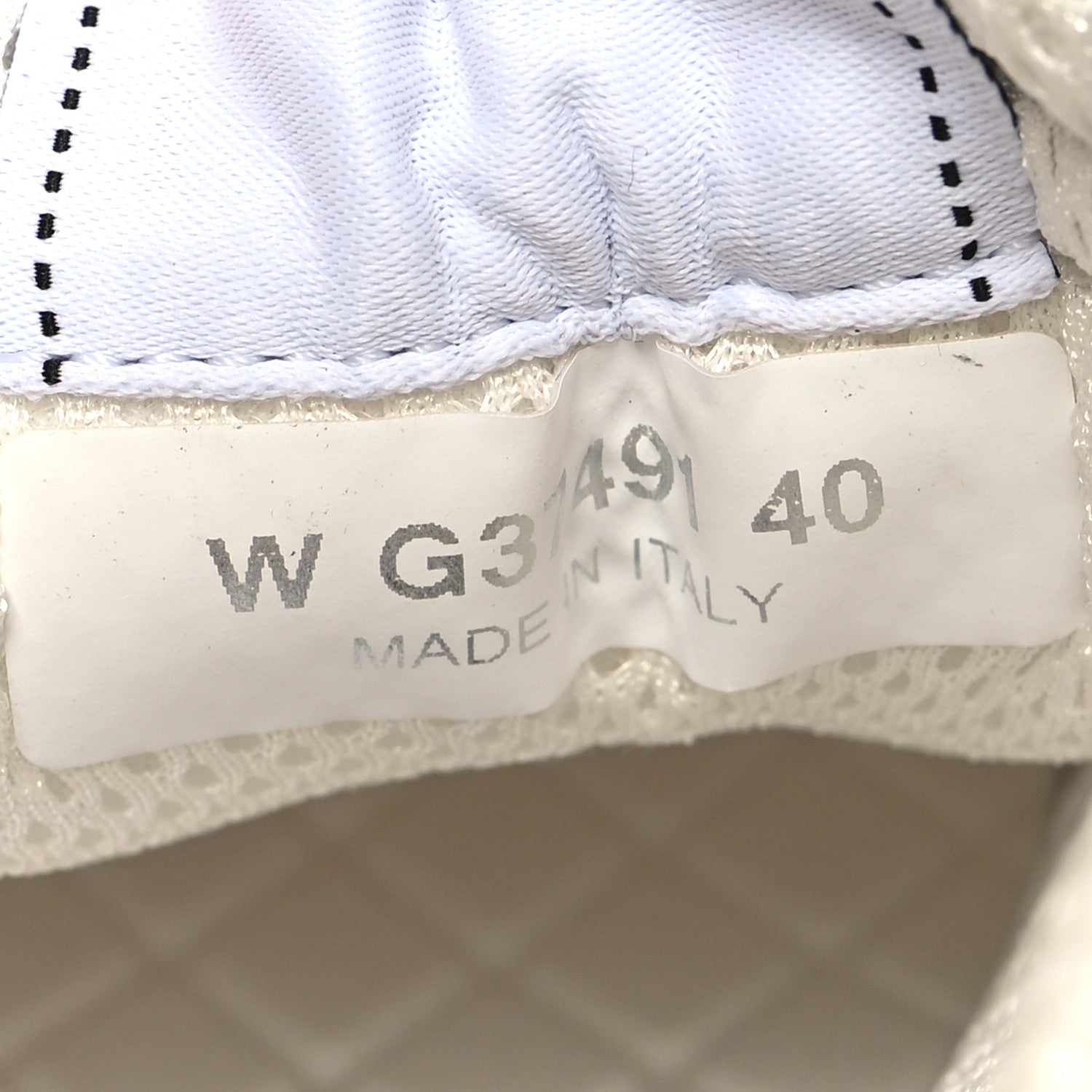 Chanel Calfskin Mesh Lycra Suede Womens Logo Sneakers 40 White 6 of 8