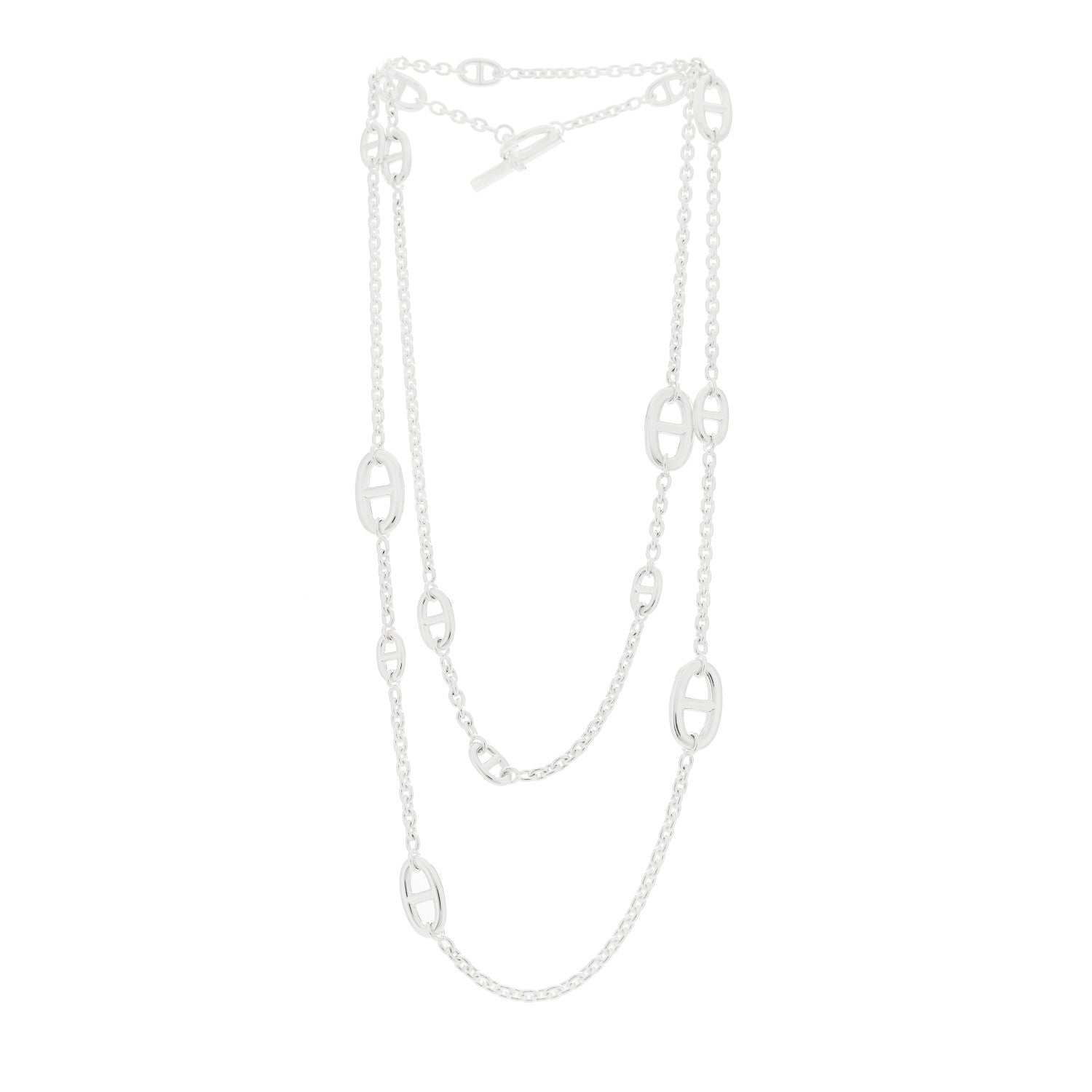 Hermes Sterling Silver Farandole Necklace 120 3 of 6