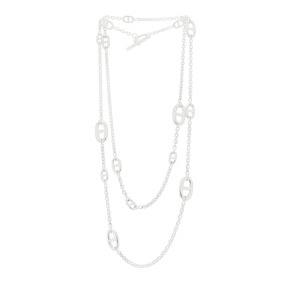 Hermes Sterling Silver Farandole Necklace 120 3 of 6
