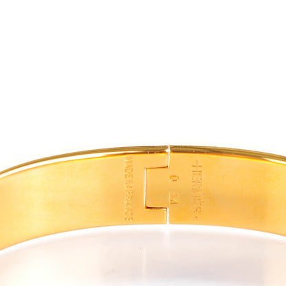 Hermes Enamel Narrow Clic Clac H Bracelet PM Emeraude 3 of 5