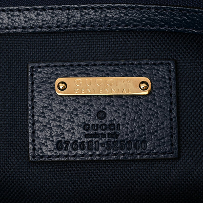 Gucci GG Supreme Kaleidoscope Calfskin Script Logo Gucci 100 Tote Bag Blue Orange Multicolor Blue Agata 6 of 10