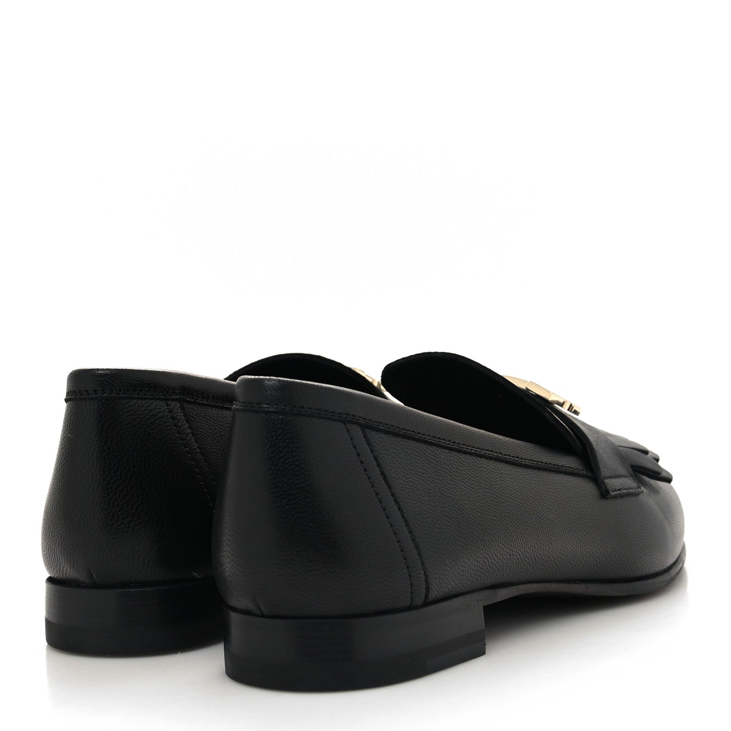 Goatskin Womens Royal Loafers 36 Black