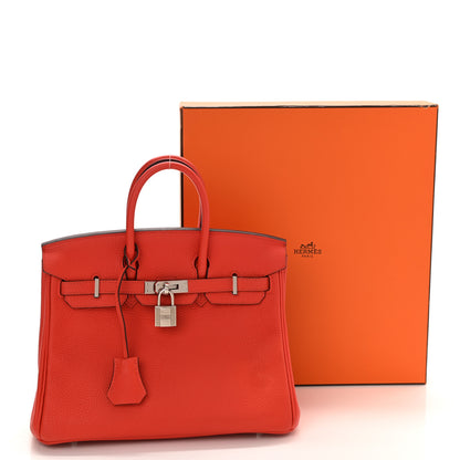 Hermes Togo Birkin 25 Capucine 11 of 11
