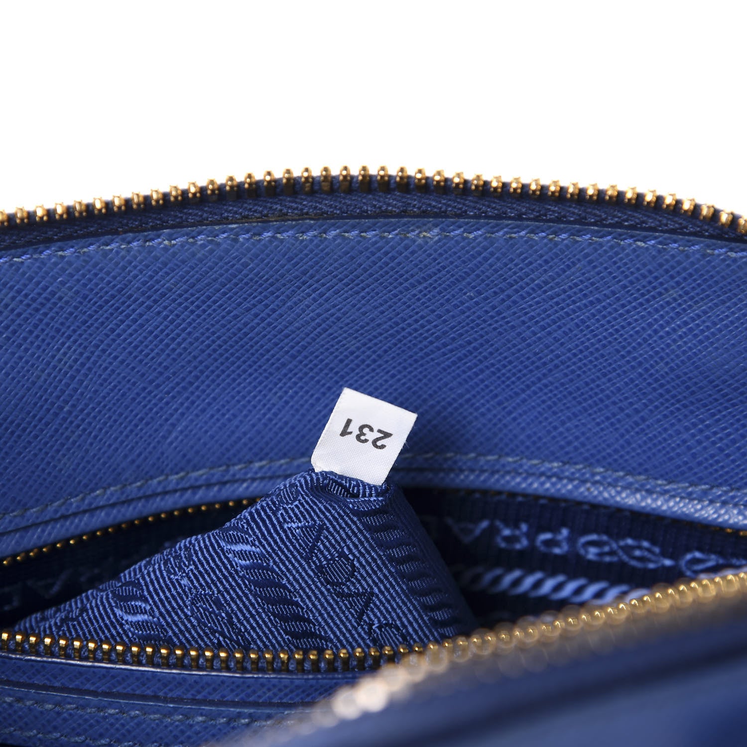 Prada Saffiano Lux Small Promenade Tote Azzurro 10 of 20