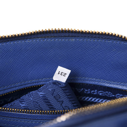 Prada Saffiano Lux Small Promenade Tote Azzurro 10 of 20