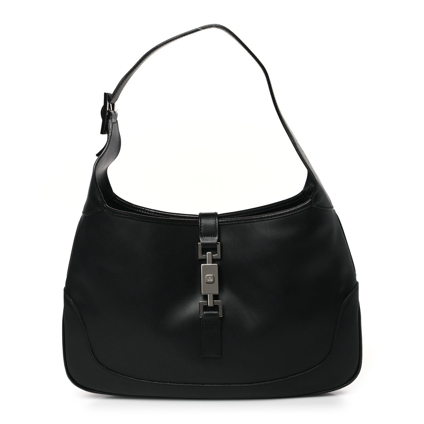 Calfskin Small Jackie O Hobo Black