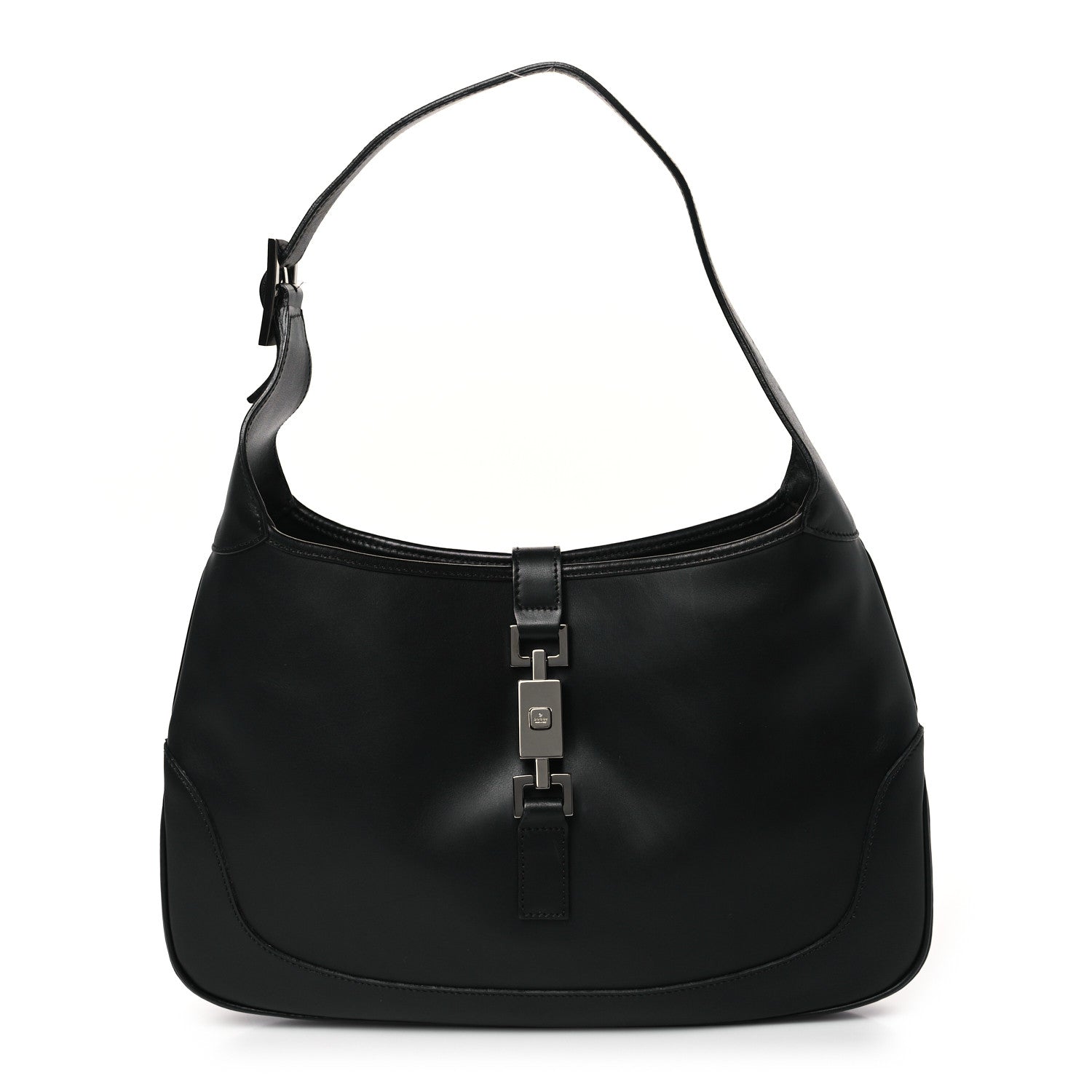 Gucci Calfskin Small Jackie O Hobo Black 1 of 9