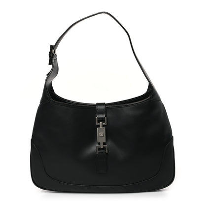 Gucci Calfskin Small Jackie O Hobo Black 1 of 9