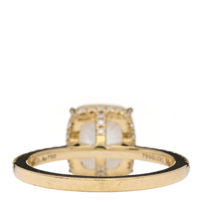 Tiffany 18K Yellow Gold Fancy Yellow Diamond 2.85ct Novo Cushion Cut Engagement Ring 50 5.5 4 of 7