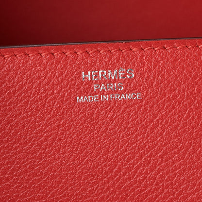 Hermes Evercolor Egee Clutch Rouge Tomate 6 of 8