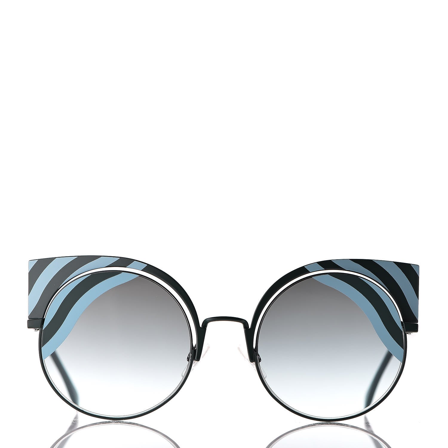 Fendi Hypnoshine Sunglasses FF 0215/S Matte Blue Green 2 of 8