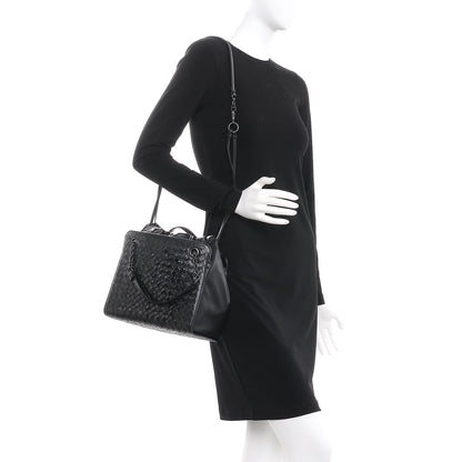 Bottega Veneta Nappa Ayers Intrecciato Small Tote Nero Black 2 of 8