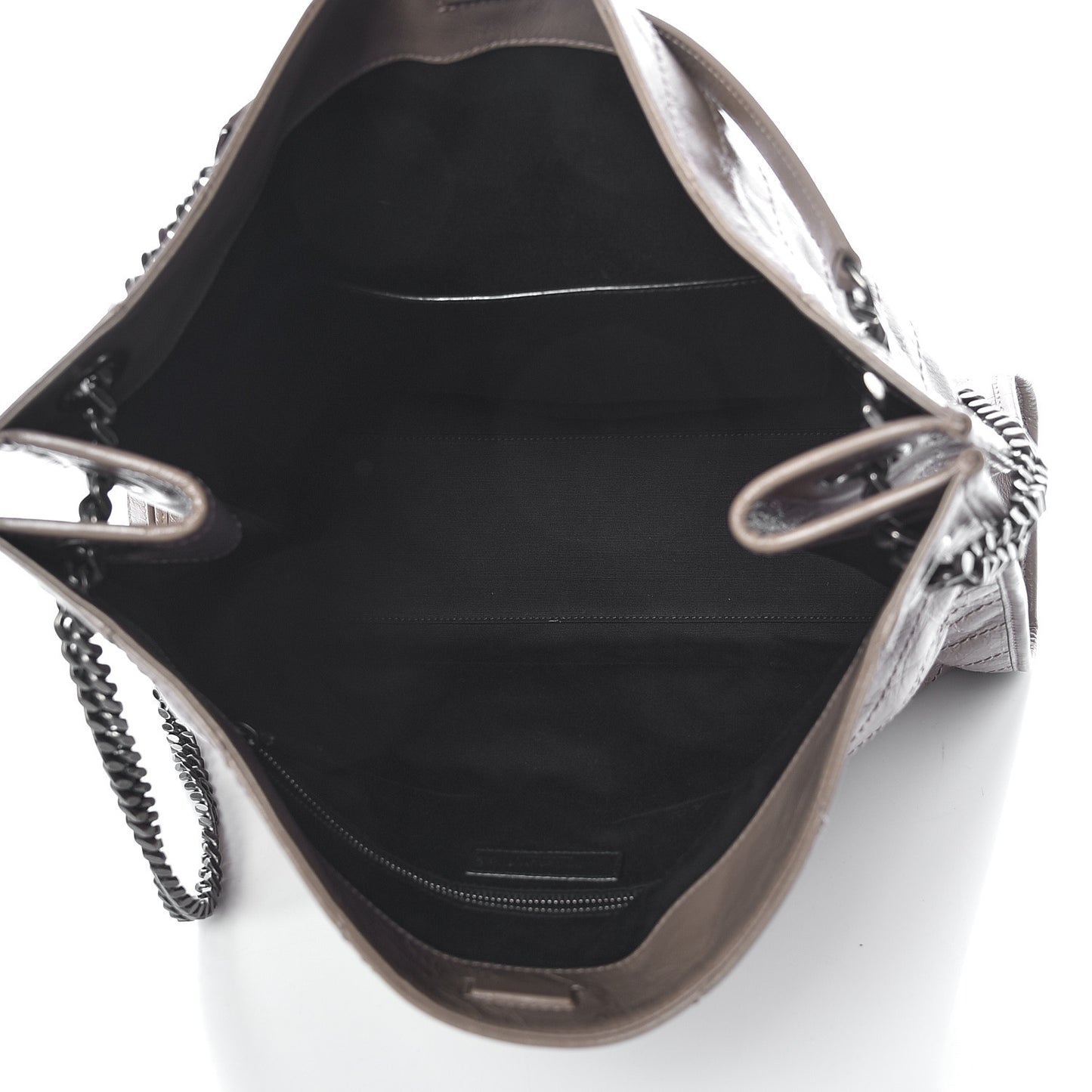 Crinkled Calfskin Matelasse Monogram Niki Shoulder Bag Light Taupe