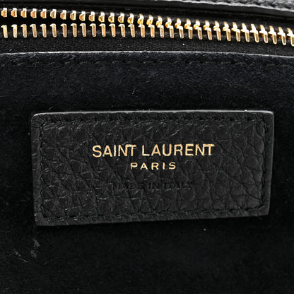 Saint Laurent Grained Deerskin Bea Tote Black 6 of 10