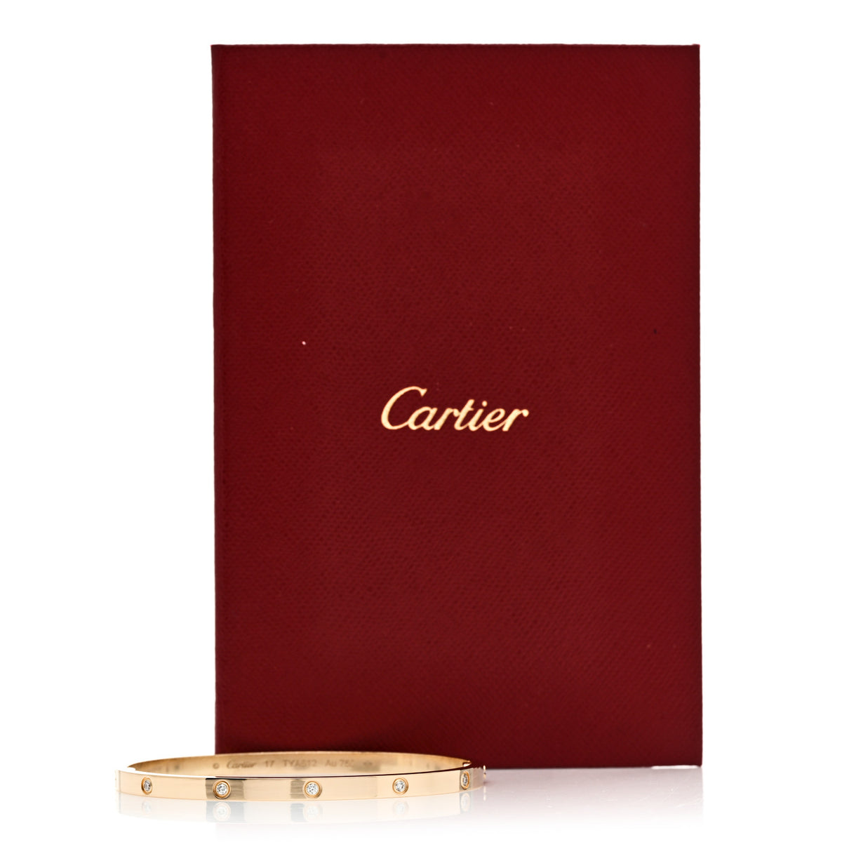 Cartier 18K Yellow Gold 10 Diamond Small LOVE Bracelet 17 8 of 8