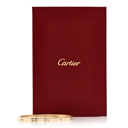 Cartier 18K Yellow Gold 10 Diamond Small LOVE Bracelet 17 8 of 8